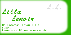 lilla lenoir business card